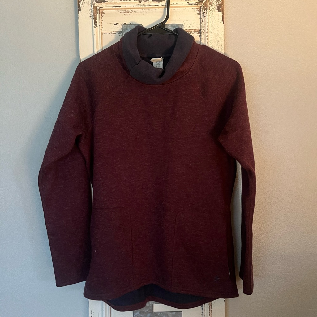 Royal Robbins Skyline Reversible Pullover Sweater Plum Size Small